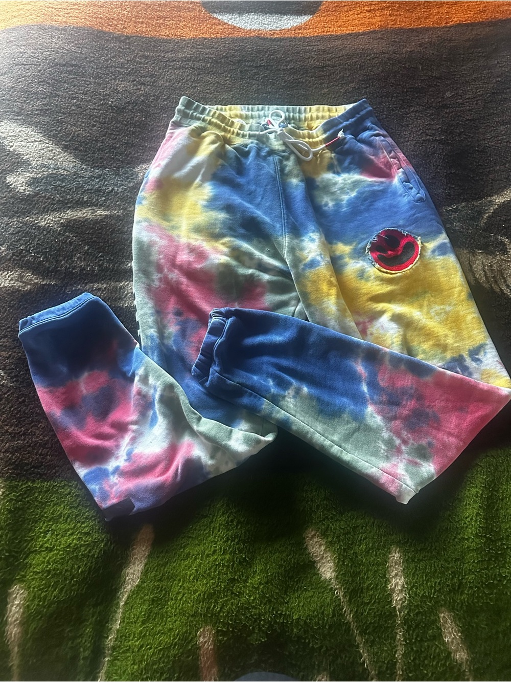 Men’s  Tie-Dye Striver Row Jogger Pants - Multicolor
